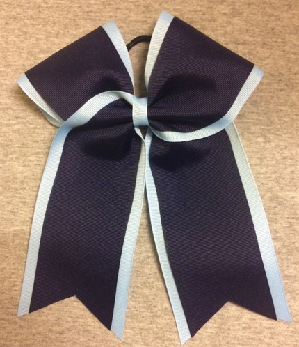 Columbia Blue Navy 2 Layer Bow