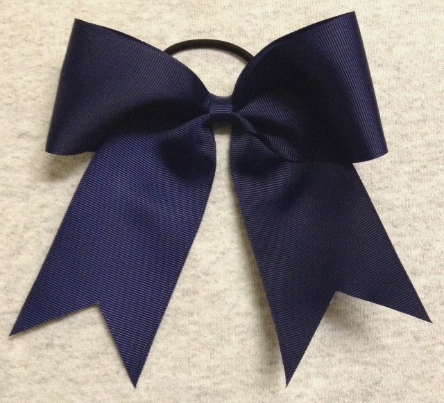Navy Blue Solid Bow