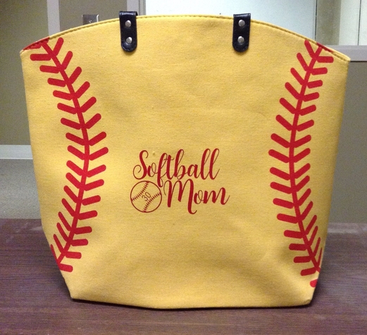 Softball Mom Tote Bag - Personalized
