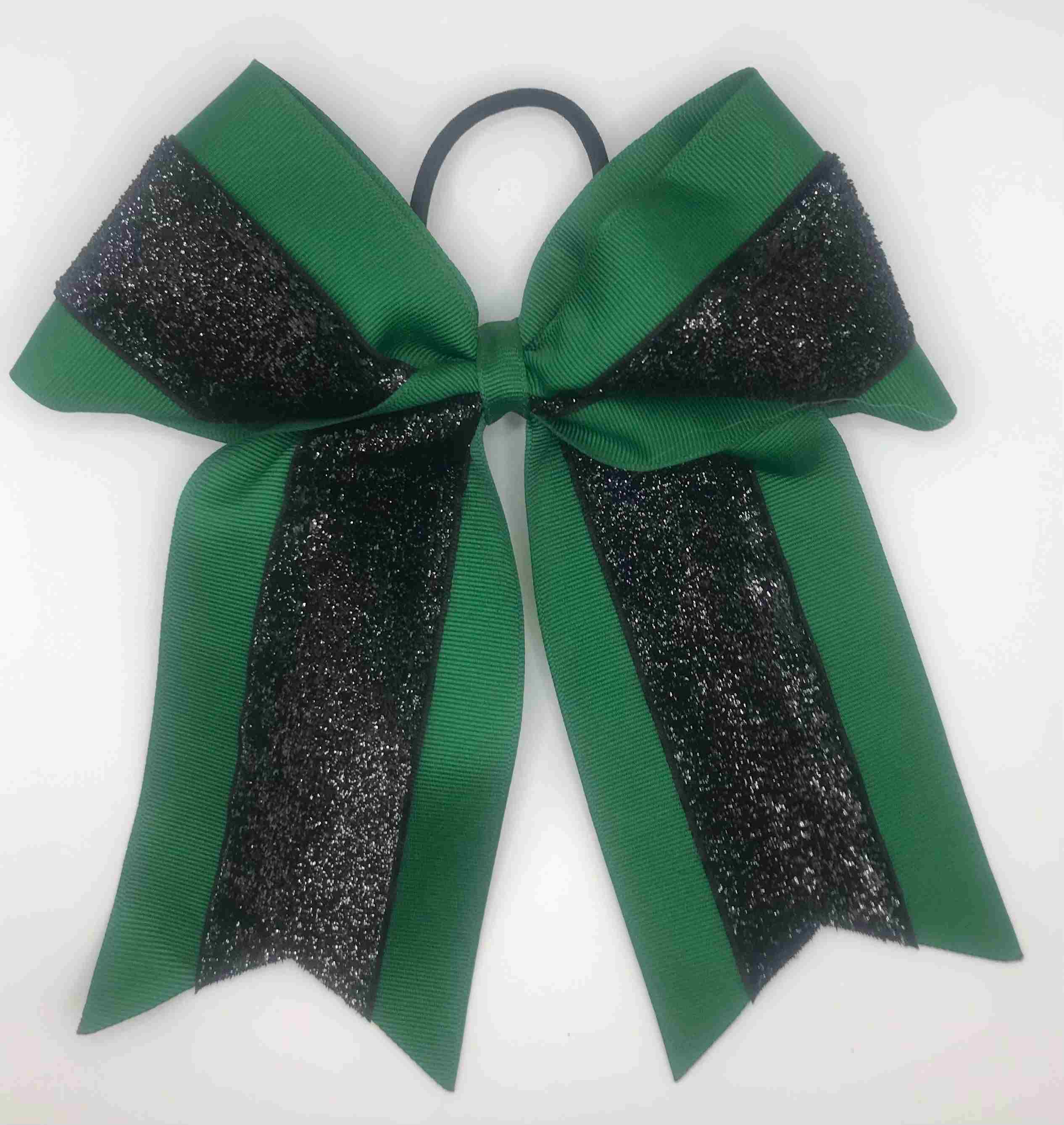 Forest Green with Black Glitter Layer